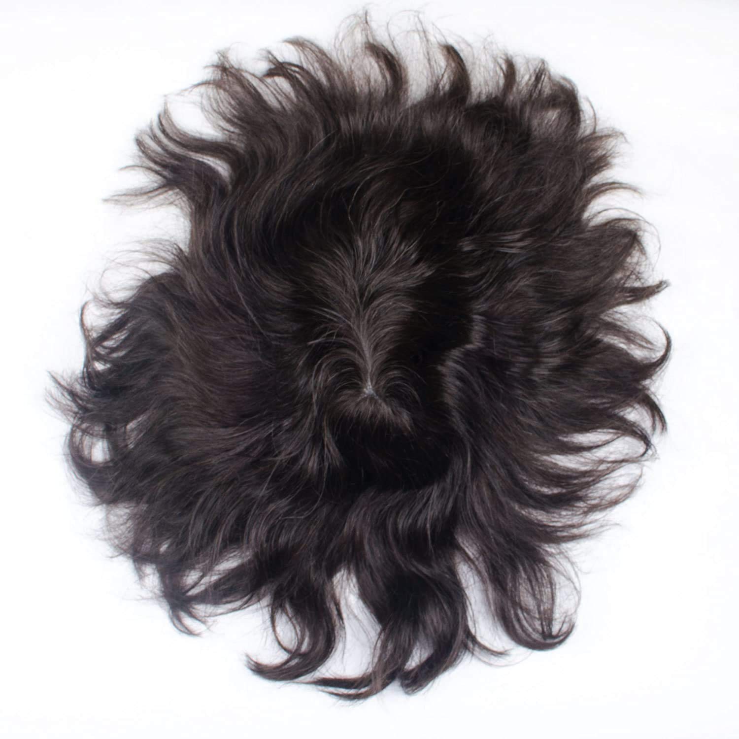 Premium 8x6 HD Lace Human Hair Toupee Wig - Natural Black Hair Replacement System for Men & Women | Free Hair Dryer Included | Perfect for Daily Wear, Cosplay & Hair Loss Solutions