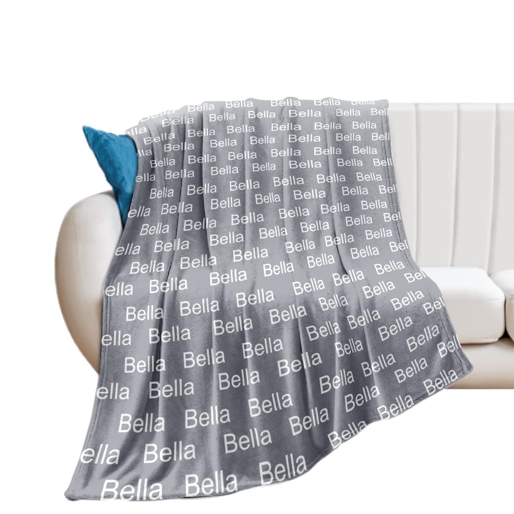 Personalized Yoke Style Baby Blankets for Newborns & Toddlers - Custom Name Swaddle Blanket for Boys & Girls - Perfect Baby Shower & Birthday Gift for Kids - Ideal for Nursery, Travel & Photo Shoots
