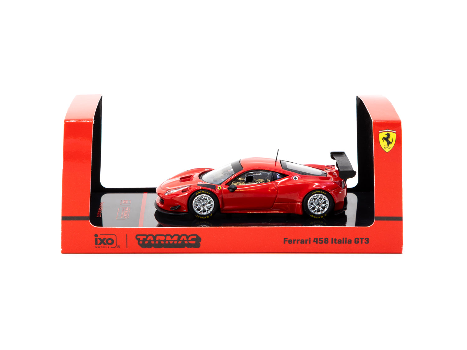 Tarmac Works 1/64 Scale Ferrari 458 Italia GT3 Diecast Model Car - Red | Collectible Miniature Racing Vehicle for Display & Racing Enthusiasts | Perfect for Diecast Collections, Kids Play & Home Decor