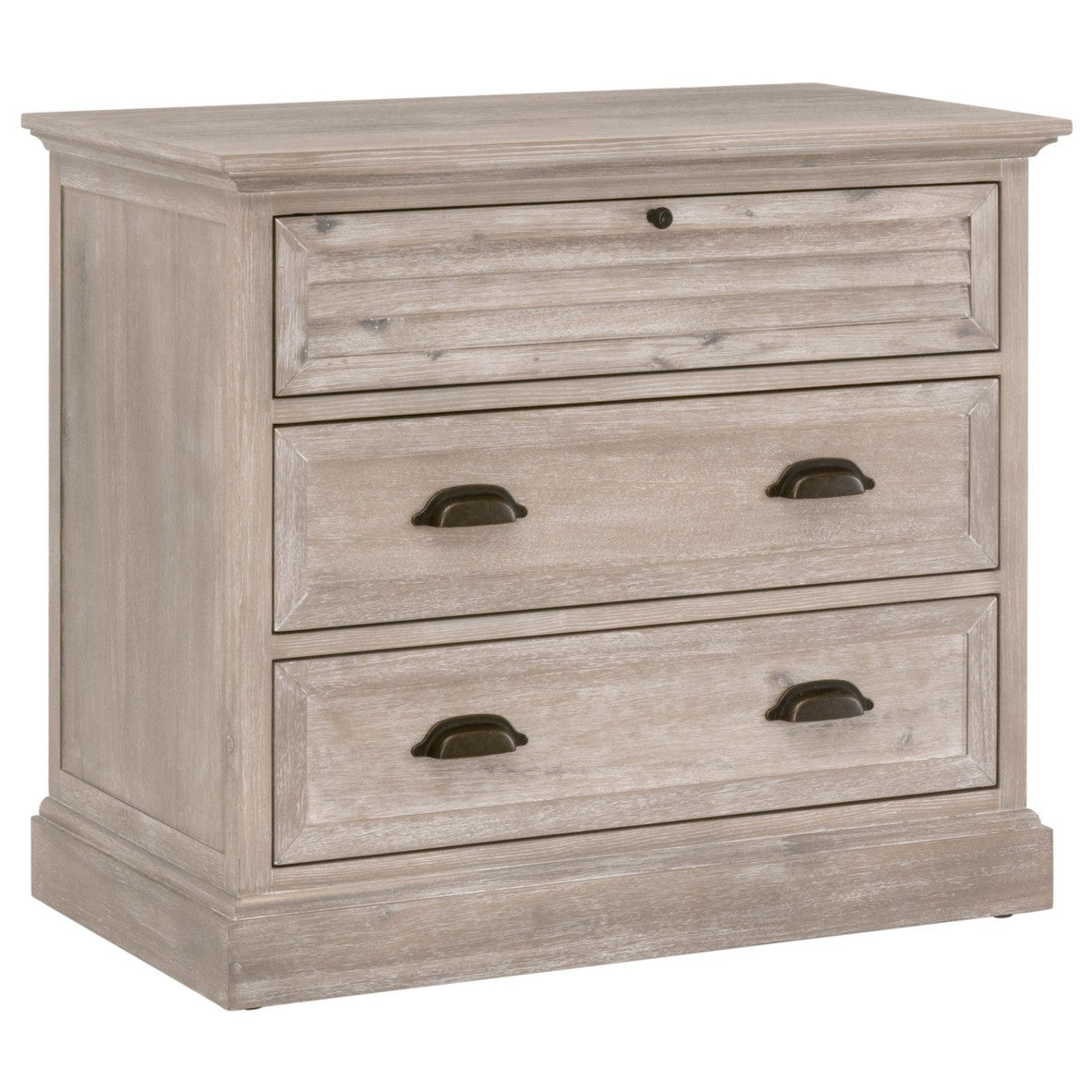 Eden Three Drawer Nightstand - Modern Bedside Table with Storage for Bedroom, Living Room & Office - Solid Wood Nightstand with Smooth Gliding Drawers