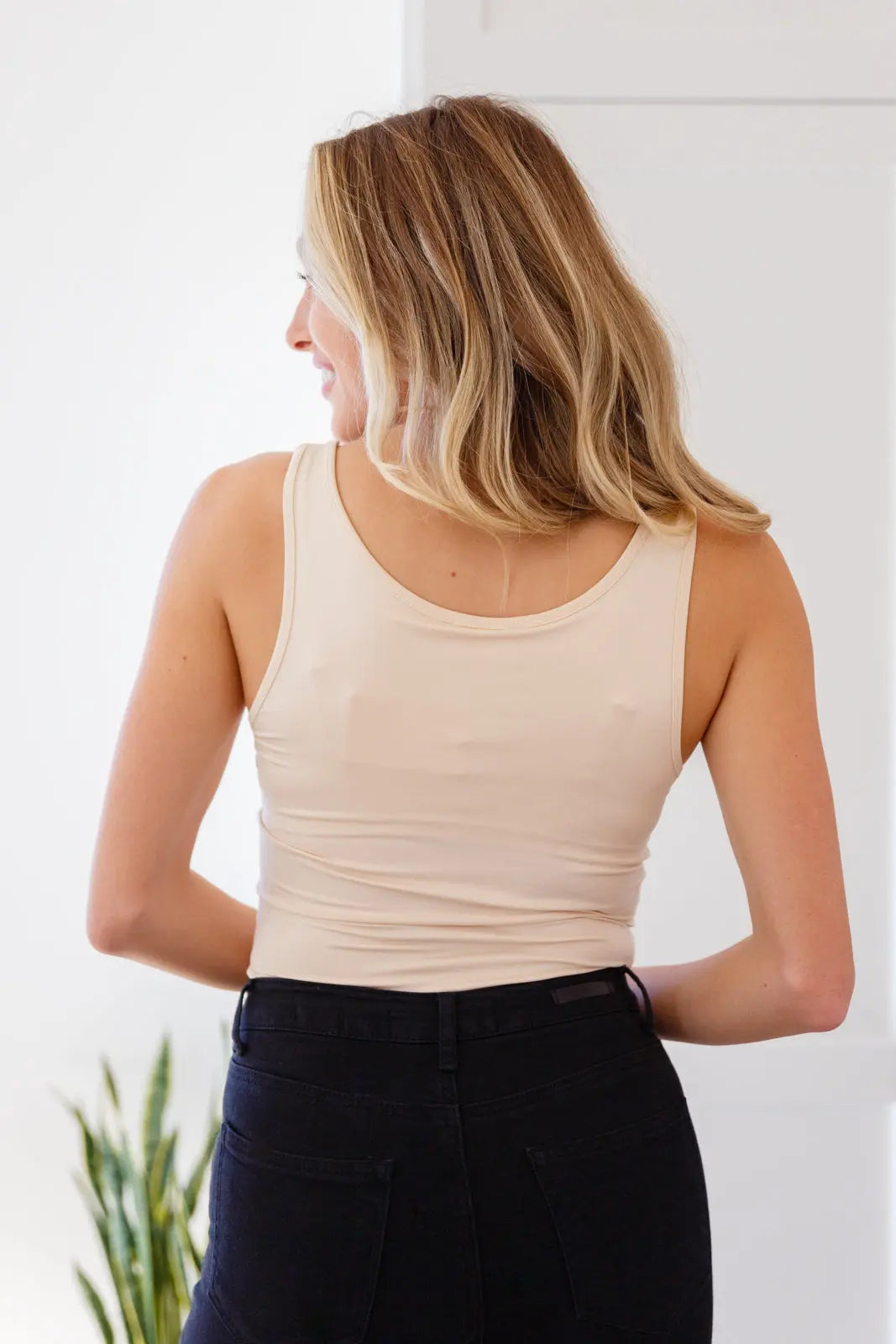 Keep Me Around Bodysuit in Beige | Soft Stretchy Women's Bodysuit | Perfect for Layering, Casual Outfits & Everyday Wear