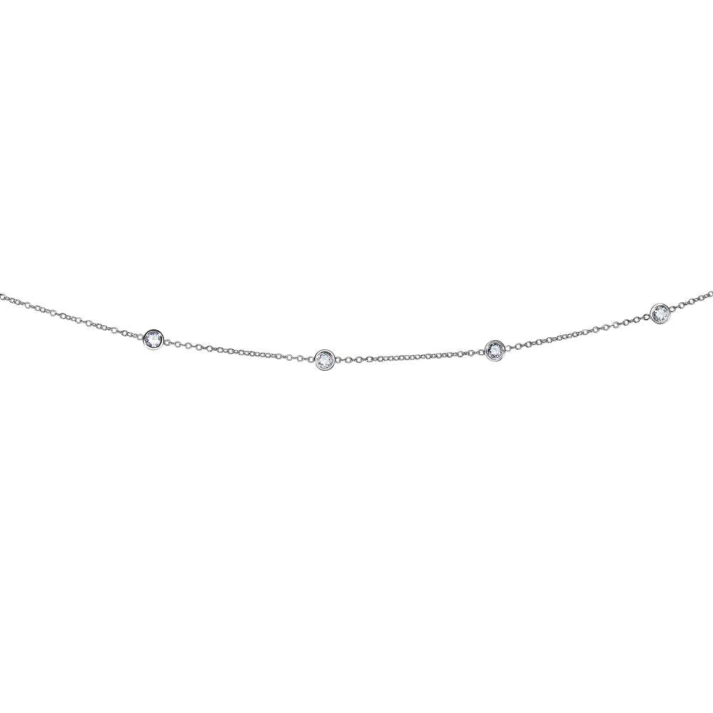 14K Gold 1.0ct Diamond Tennis Necklace for Women - Dainty Everyday Jewelry for Gifts, Anniversaries & Special Occasions