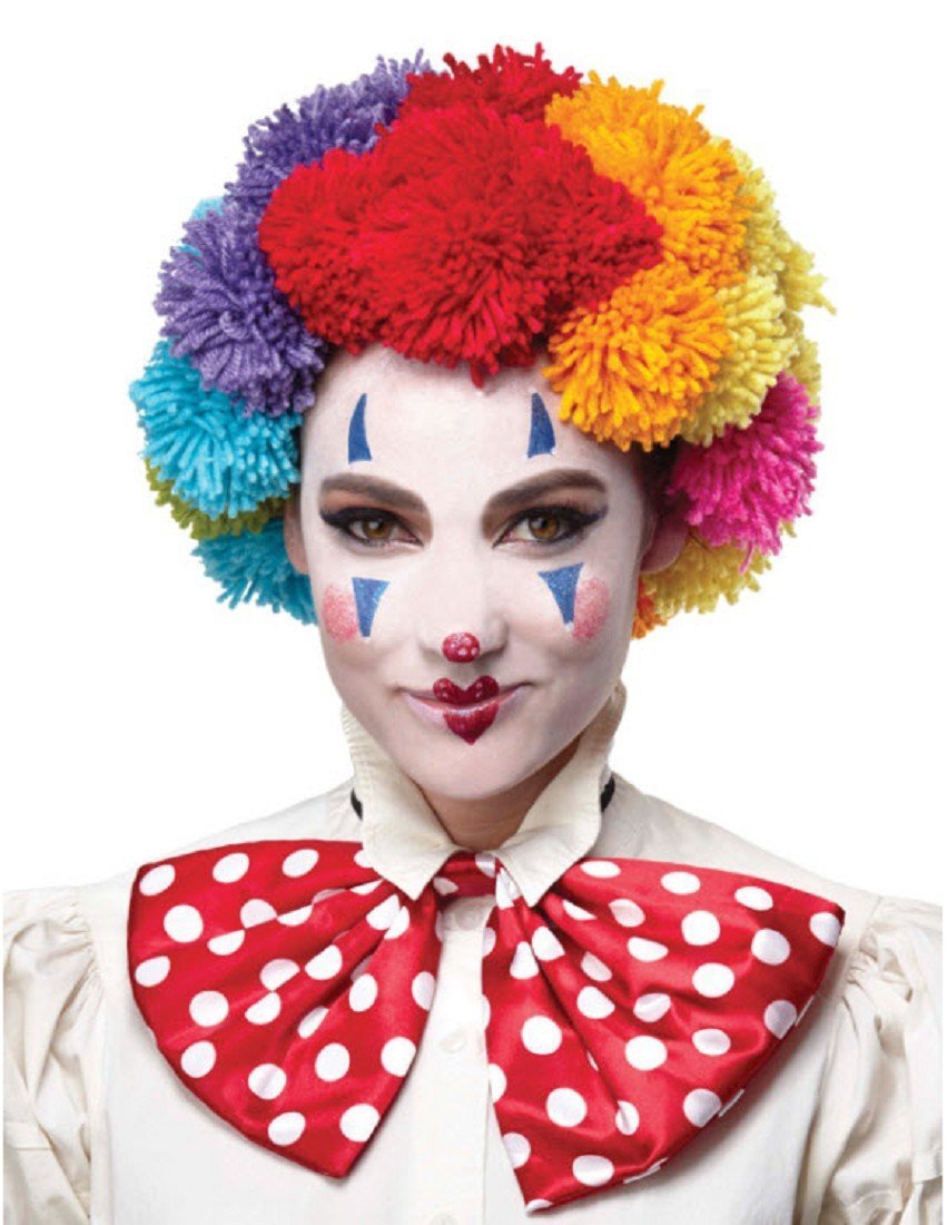 Colorful Adult Rainbow Clown Wig for Costume Parties, Halloween, Cosplay & Themed Events - Fun & Vibrant Synthetic Hairpiece