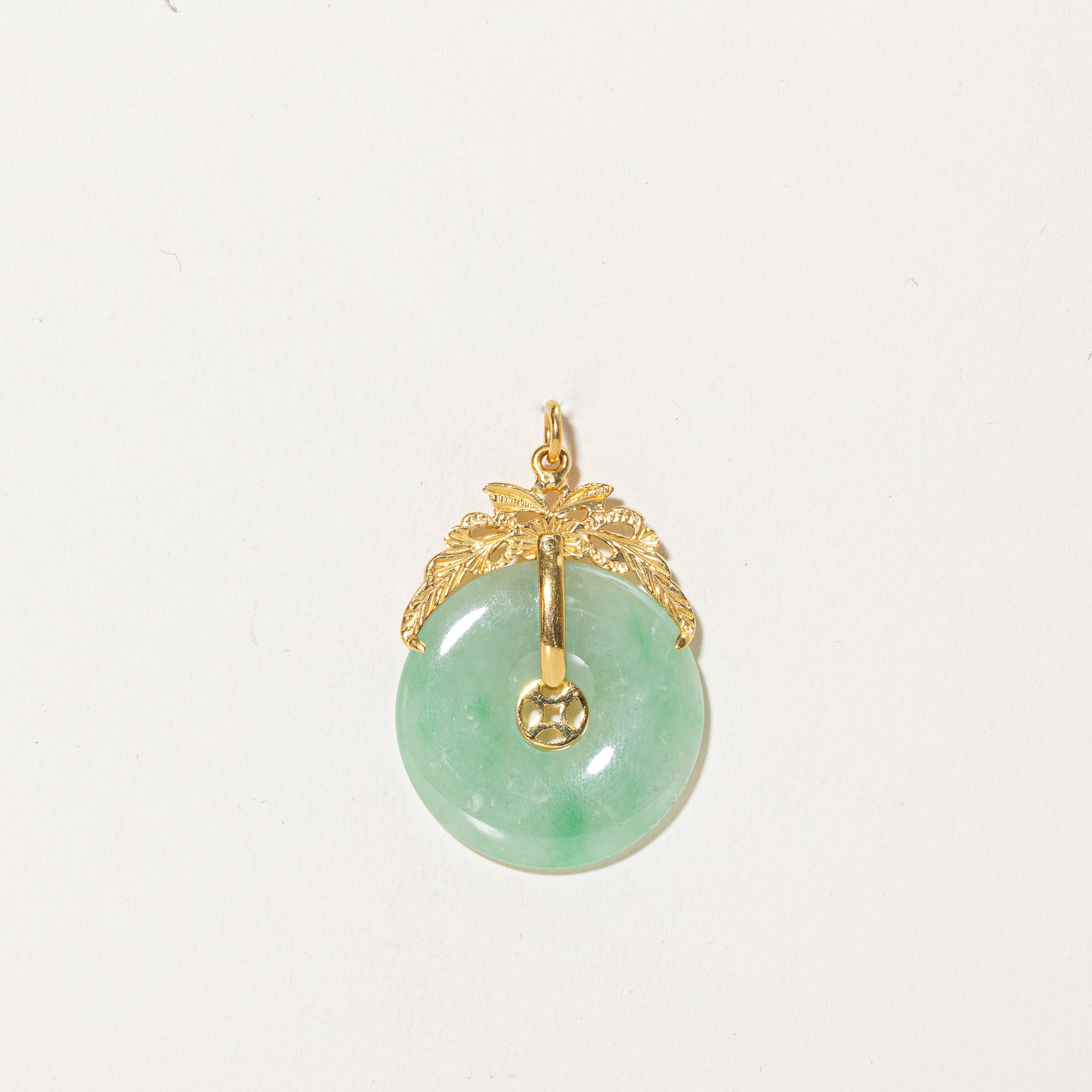 31.00ct Natural Donut Jadeite Pendant - Elegant Green Jade Necklace for Women | Perfect for Gifts, Meditation & Boho Fashion