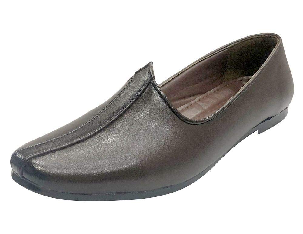 Authentic Indian Jalsa Shoes for Men | Punjabi Mojaris, Peshawari Khussa Traditional Ethnic Footwear | Wedding Slip-ons, Loafers & Slippers | Perfect for Cultural Events, Weddings & Festive Occasions