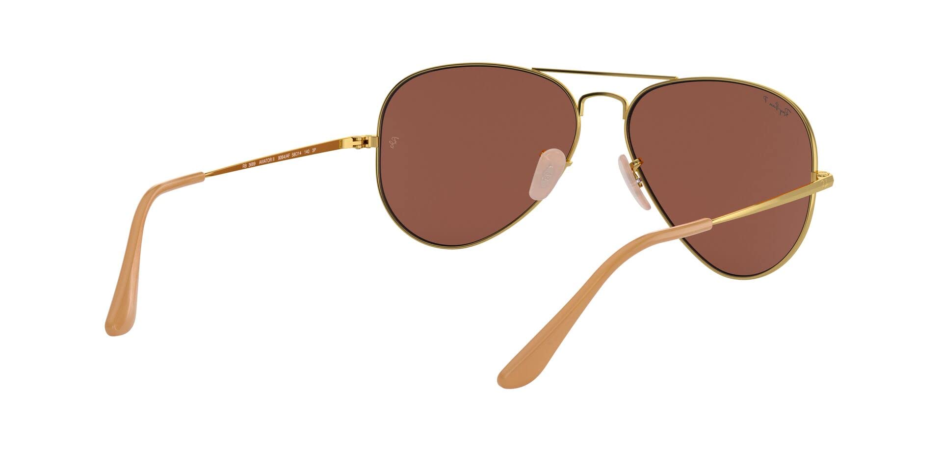 Ray-Ban RB3689 Aviator Metal II Sunglasses - Polarized UV Protection for Men & Women - Perfect for Driving, Travel & Outdoor Activities