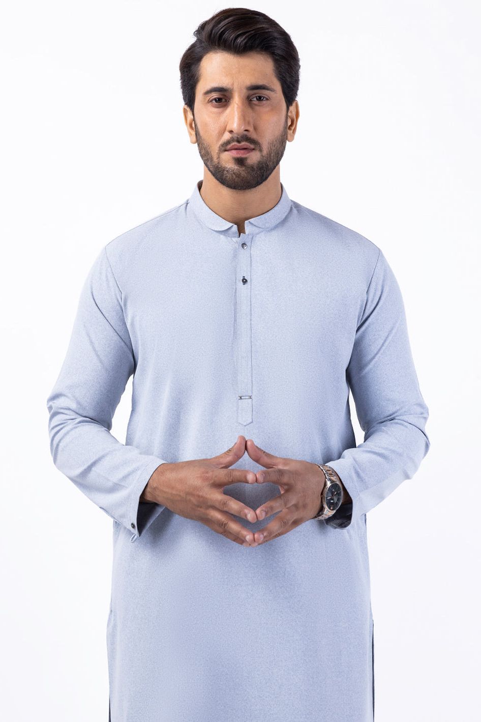 Stylish Light Blue Kurta & Trouser Set for Men - Traditional Indian Ethnic Wear for Festivals, Weddings & Casual Outings