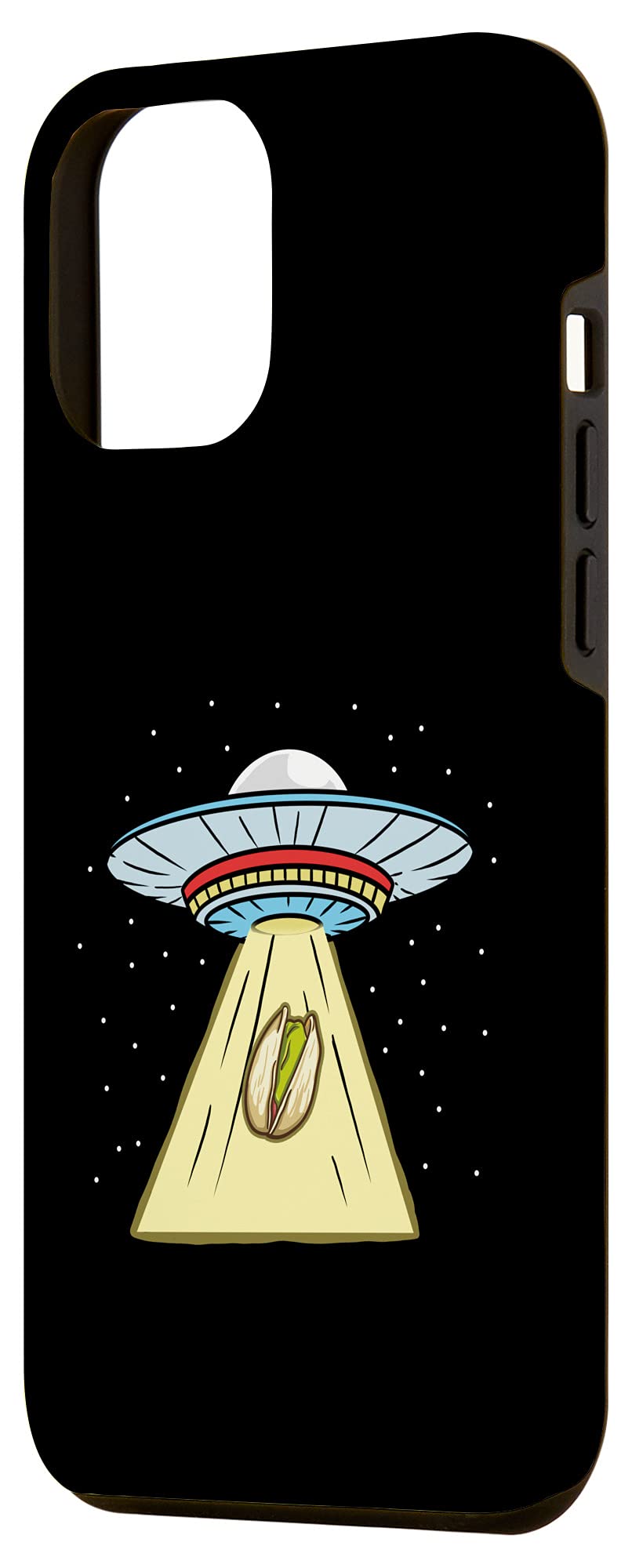 iPhone 12 Pro Max Case - Pistachio Green UFO Abduction Design | Protective Phone Cover for Everyday Use, Travel & Sci-Fi Fans
