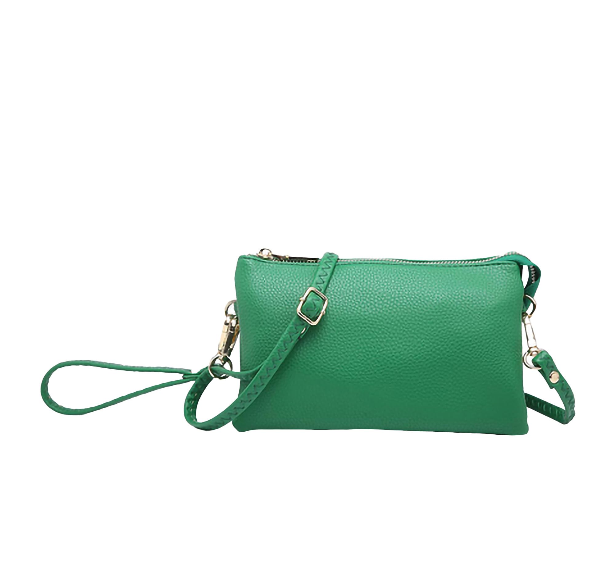 JEN & CO. Riley Small Vegan Leather Crossbody Bag for Women - Stylish Wristlet Wallet & Clutch Purse - Perfect for Everyday Use, Parties, and Travel