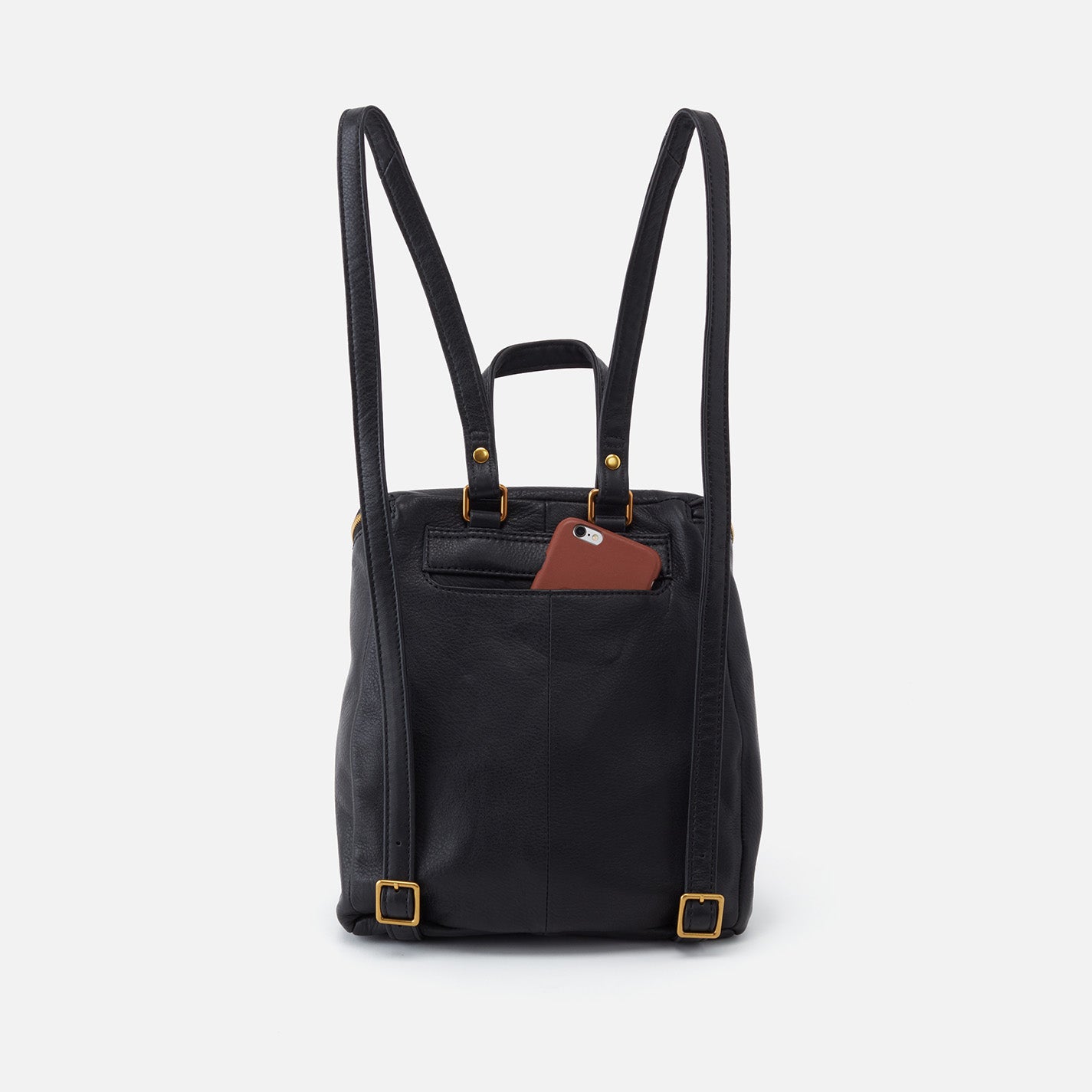 Premium Pebbled Leather River Backpack - Stylish & Durable Black Backpack for Travel, Work & Outdoor Adventures
