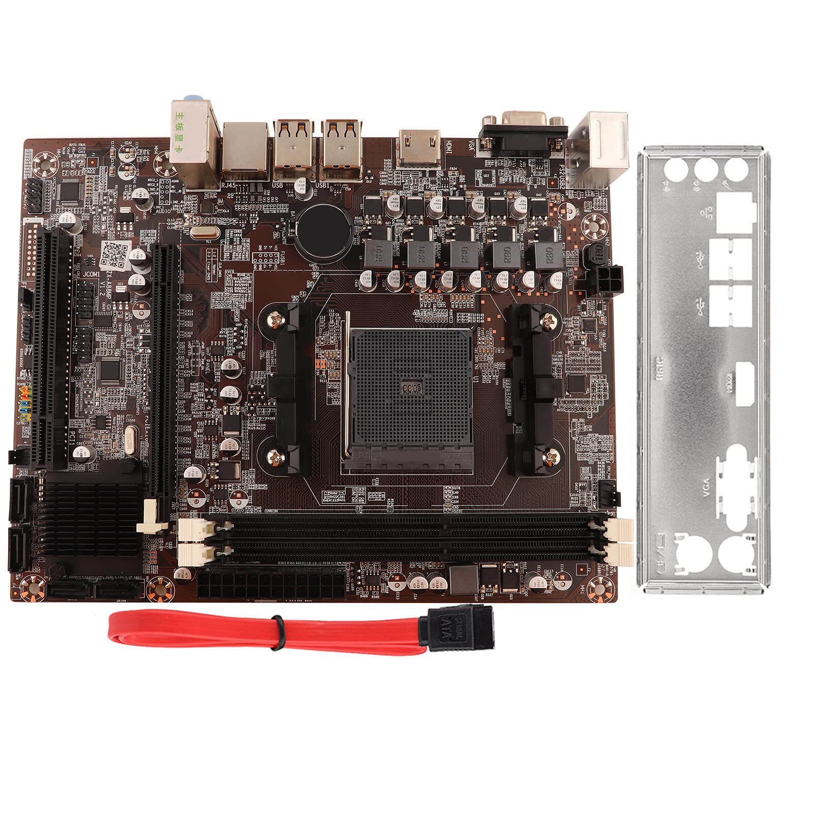 ASHATA AMD A88 Motherboard - Desktop Computer Mainboard with DDR3 1333-2133MHz, VGA & RJ45 Network Ports, FM2/FM2+ CPU Socket | Perfect for Gaming PCs, Home Office Workstations & DIY Computer Builds
