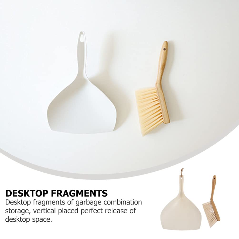 Cabilock Mini Broom and Dustpan Set - Compact Desktop Cleaning Tool for Home, Office & Car | Efficient Sweeping for Small Spaces, Keyboards, Shelves & Countertops