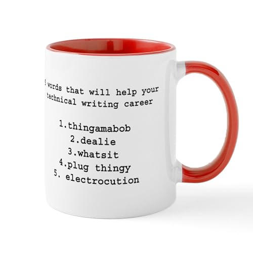 White/Red Inside - Technical Writers Mug