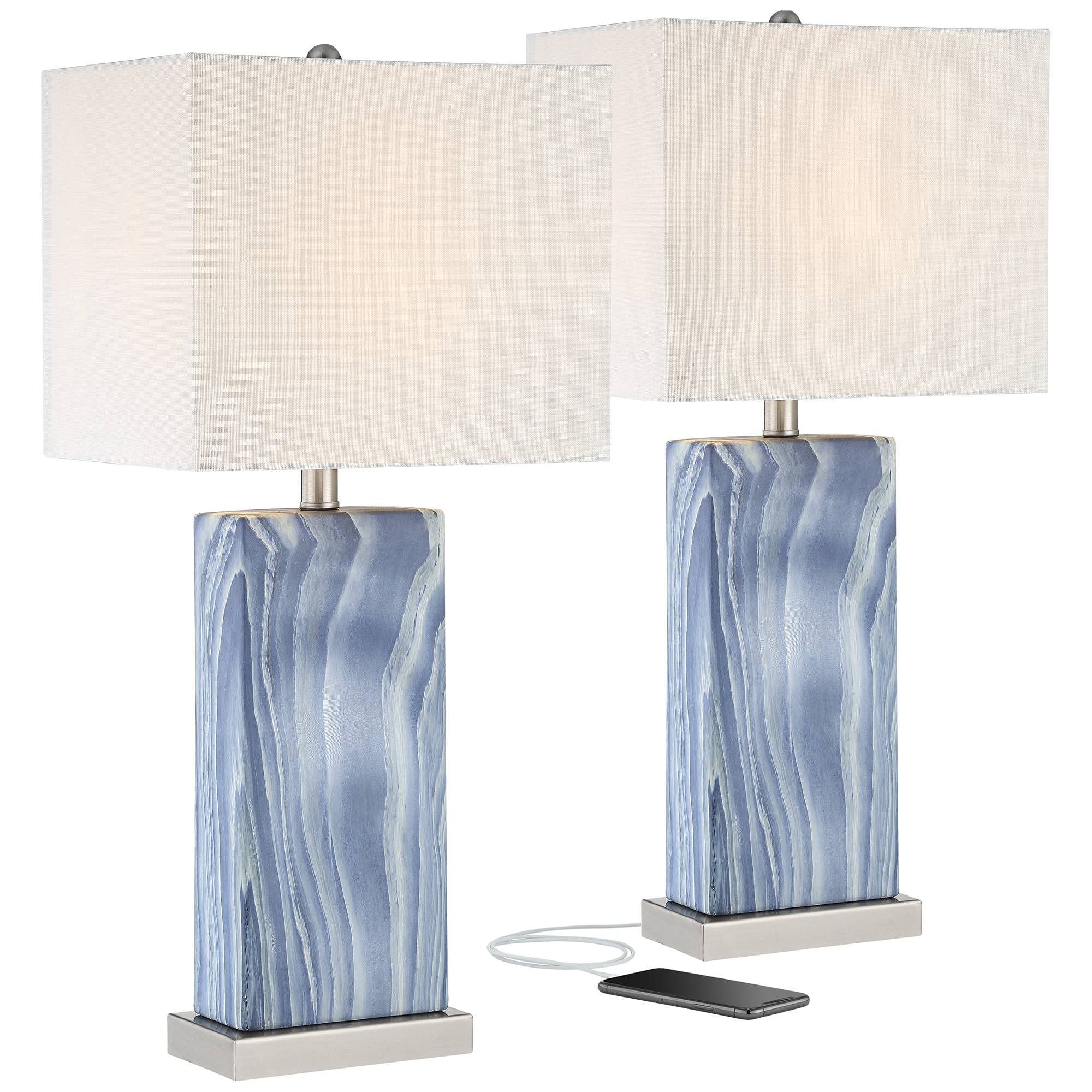 360 Lighting Connie Modern Table Lamps Set of 2 - 25