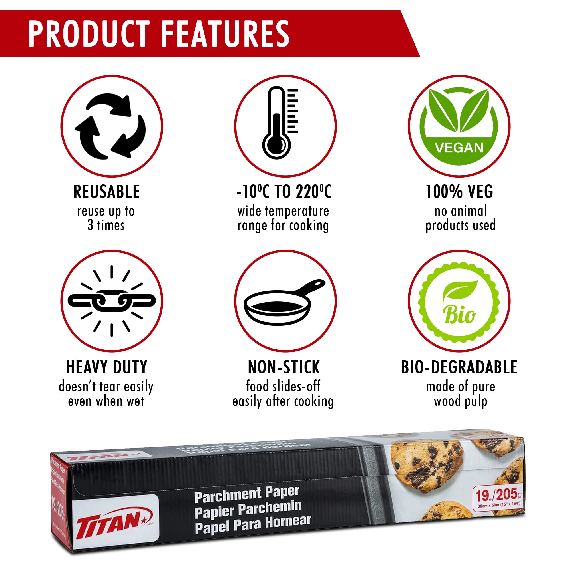 Non-Stick White Parchment Paper Sheets for Baking, Grilling, Cooking & Air Fryer - Premium Oven Safe Baking Paper for Cookies, Cakes, Roasting & Meal Prep - Perfect for Home Bakers & Professional Chefs