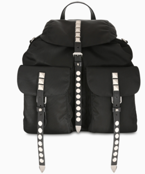 Prada Black Nylon Backpack for Women & Men | Luxury Designer Backpack | Durable & Water-Resistant | Perfect for Travel, Work & Daily Use