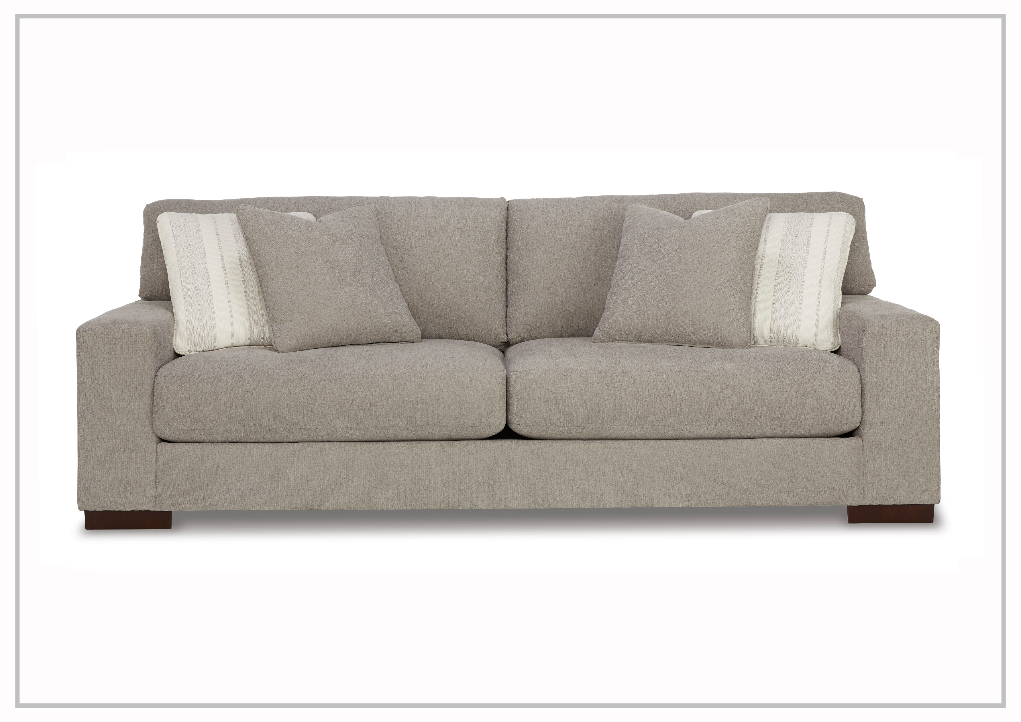 Gio Italia Modena 3-Seater Fabric Sofa in Beige | Modern Living Room Furniture | Comfortable Couches for Home, Office & Lounge