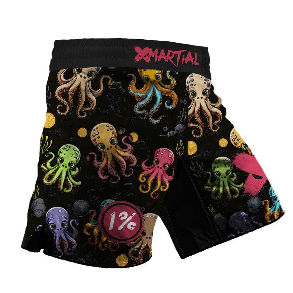 Tentacles 2.0 Hybrid MMA Shorts - Premium Breathable Fight Shorts for MMA, BJJ & Grappling Training | Ideal for Cage Fighting & Combat Sports