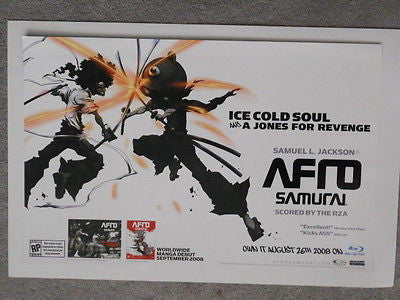 Vintage Limited Edition Afro Samurai Anime Movie Poster 11x17 - Exclusive San Diego Comic Con Collectible for Anime Fans & Home Decor