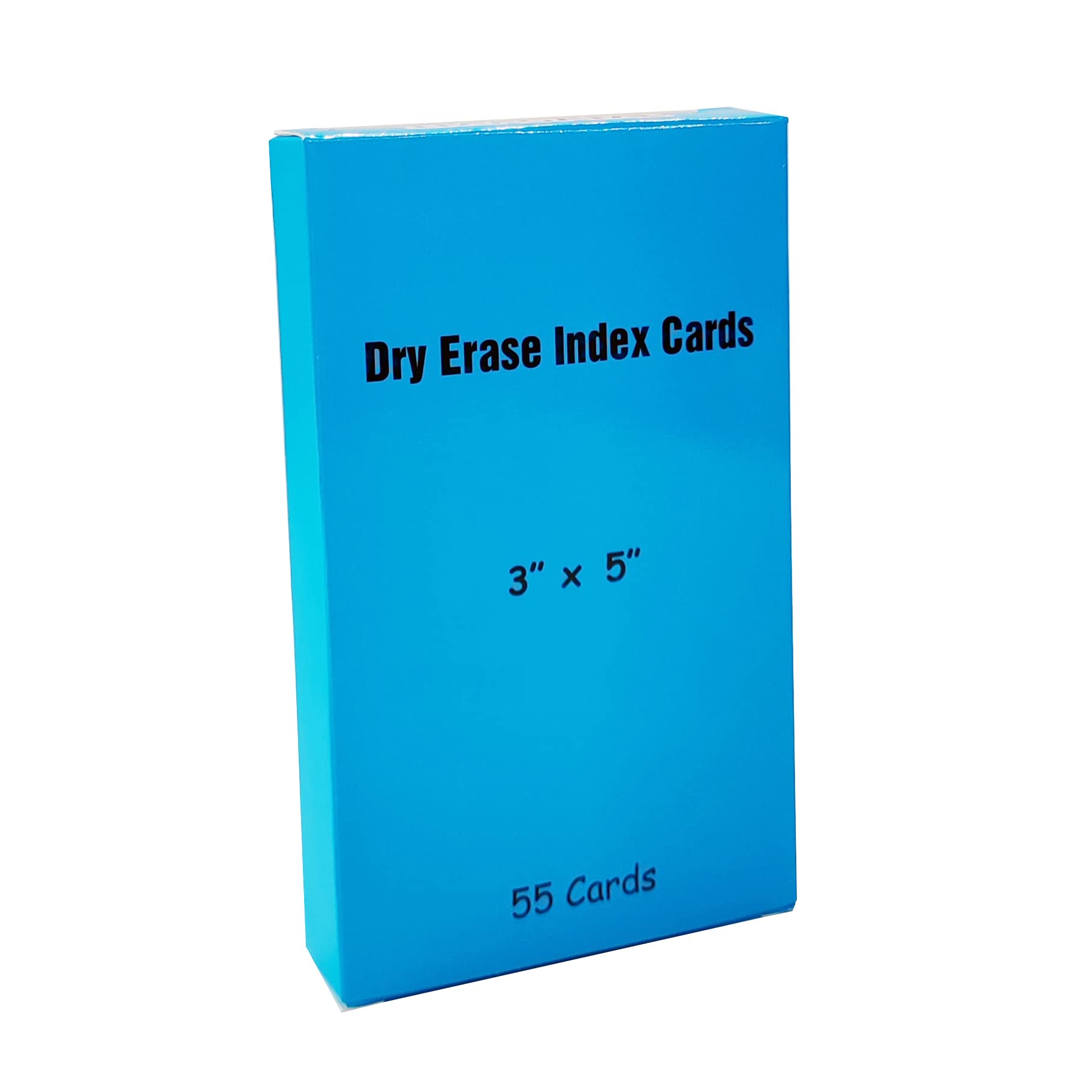 Dry Erase Index Cards 3x5 Inches - 55 Pack Double Sided Blank Laminated Note Cards - Reusable Whiteboard Flash Cards for School, Office & Home - Perfect for To-Do Lists, Study Notes & Classroom Activities