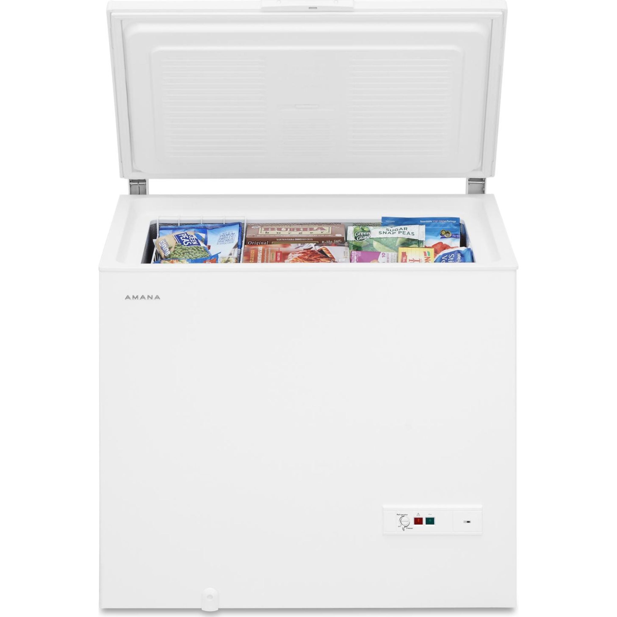 Amana AQC0902LW 9 Cubic Feet Chest Freezer - Energy Efficient White Deep Freezer for Home, Garage & Restaurant Use - Perfect for Frozen Food Storage & Bulk Meal Prep