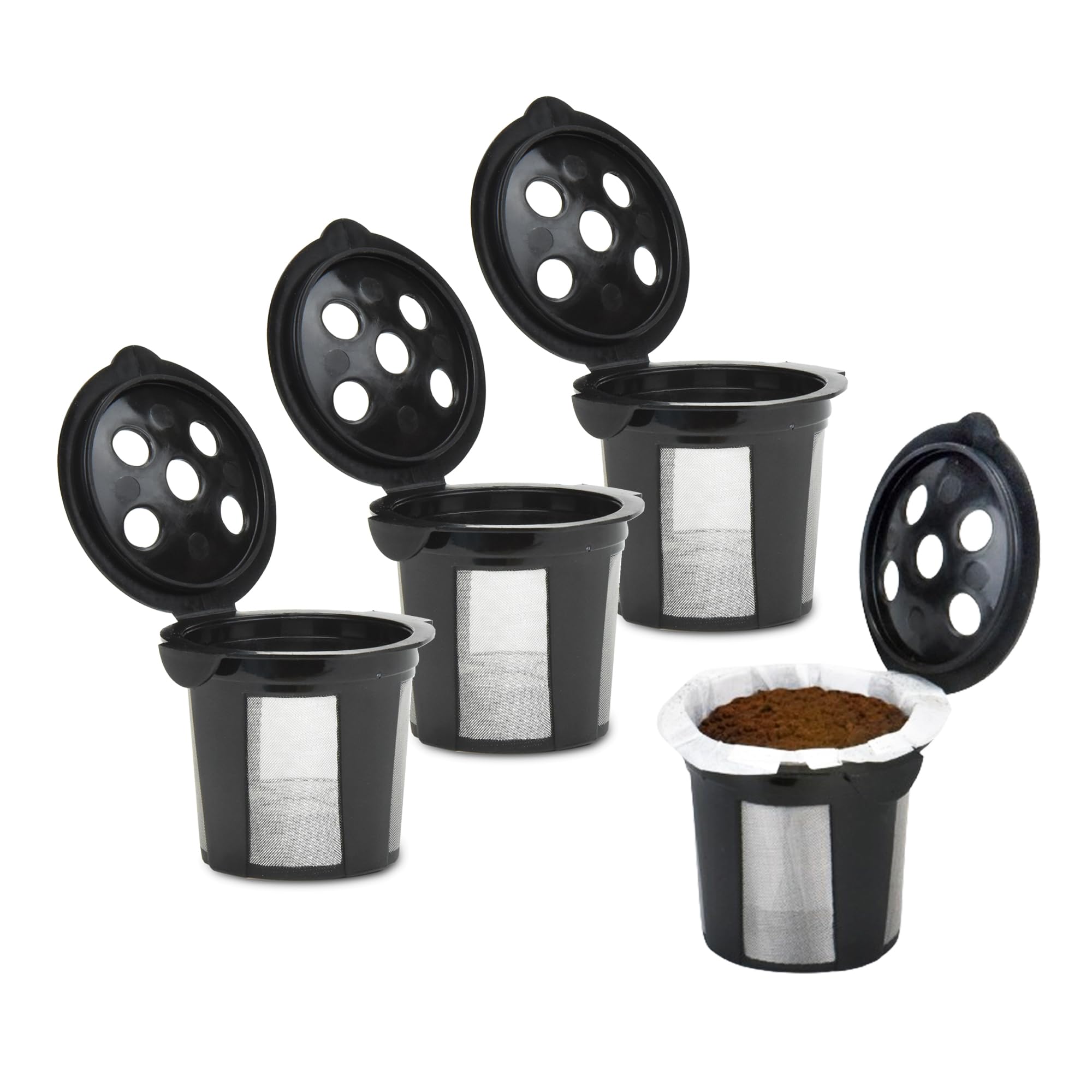 DeliBru Reusable K Cups for Keurig K-Supreme & K-Supreme Plus - Refillable Coffee Filter Pods with MultiStream Technology - Eco-Friendly KSupreme Accessories for Home & Office Brewing