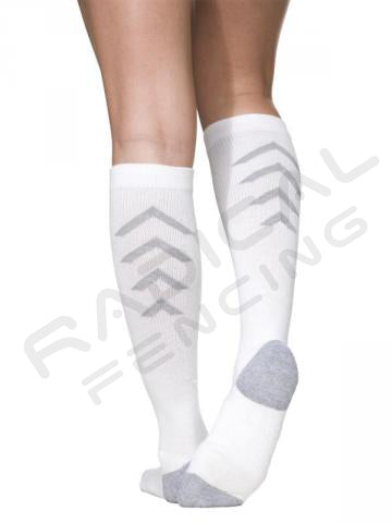 Sigvaris 401 Athletic Recovery Fencing Socks - Compression Socks for Sports Performance & Leg Fatigue Relief - Perfect for Fencers, Runners & Athletes