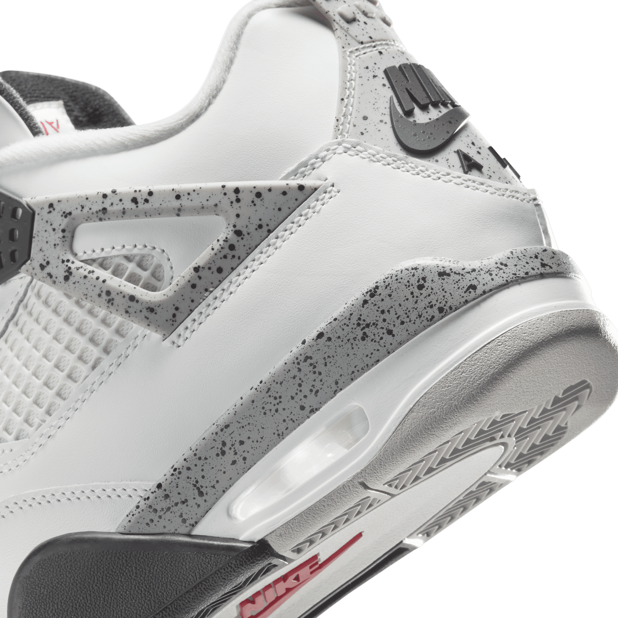 AIR JORDAN 4 RETRO WHITE CEMENT Sneakers - Men's Basketball Shoes - Classic Retro Style - Perfect for Streetwear & Basketball Games
