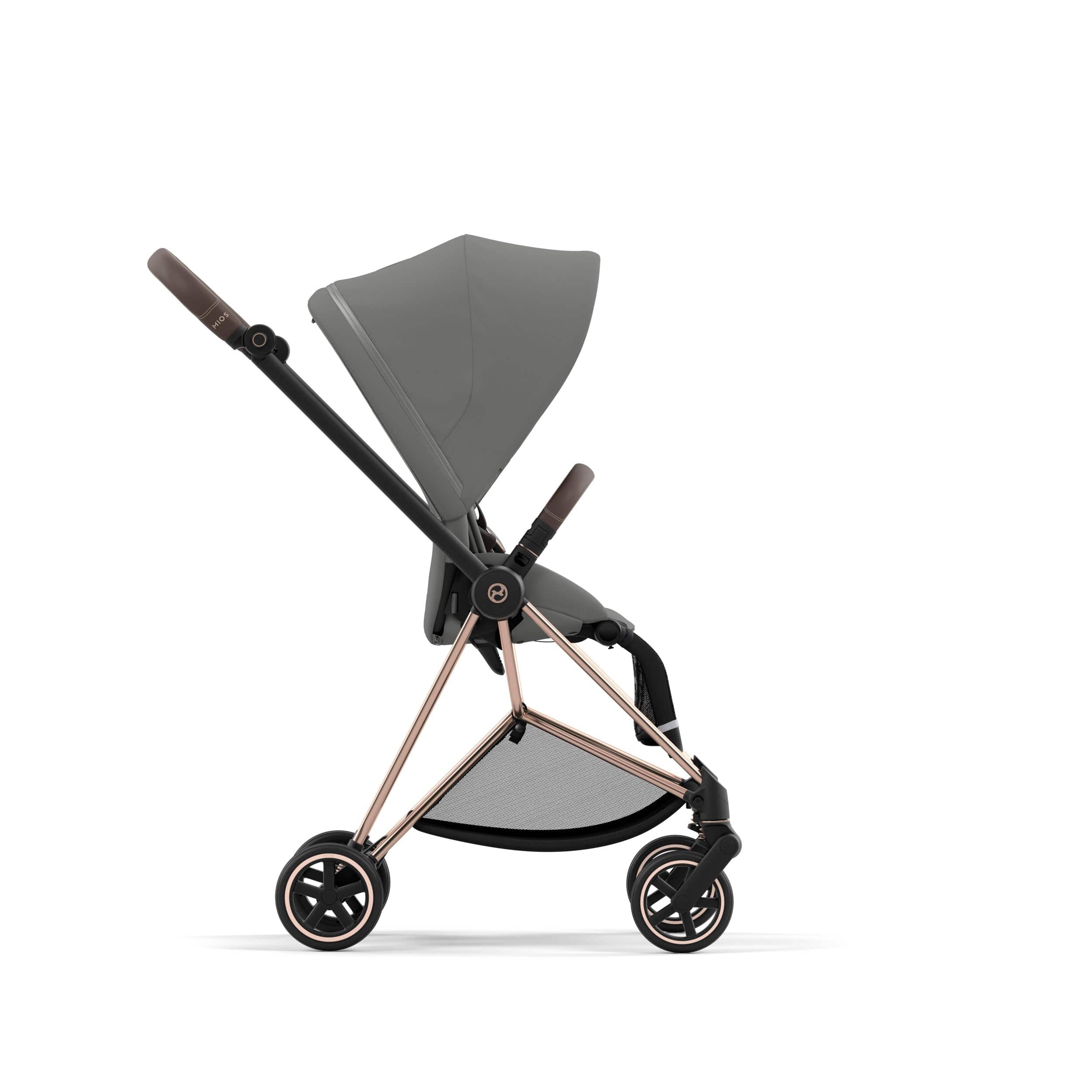 Cybex Mios 3 Complete Stroller - Rose Gold & Brown Luxury Baby Stroller with Reversible Seat | Perfect for Urban Travel, Shopping & Family Outings
