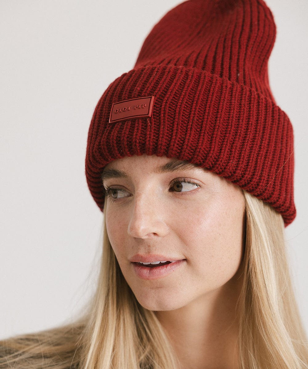 Gigi Merino Wool Beanie Hat for Women - Soft & Warm Winter Knit Cap - Perfect for Skiing, Hiking & Outdoor Activities