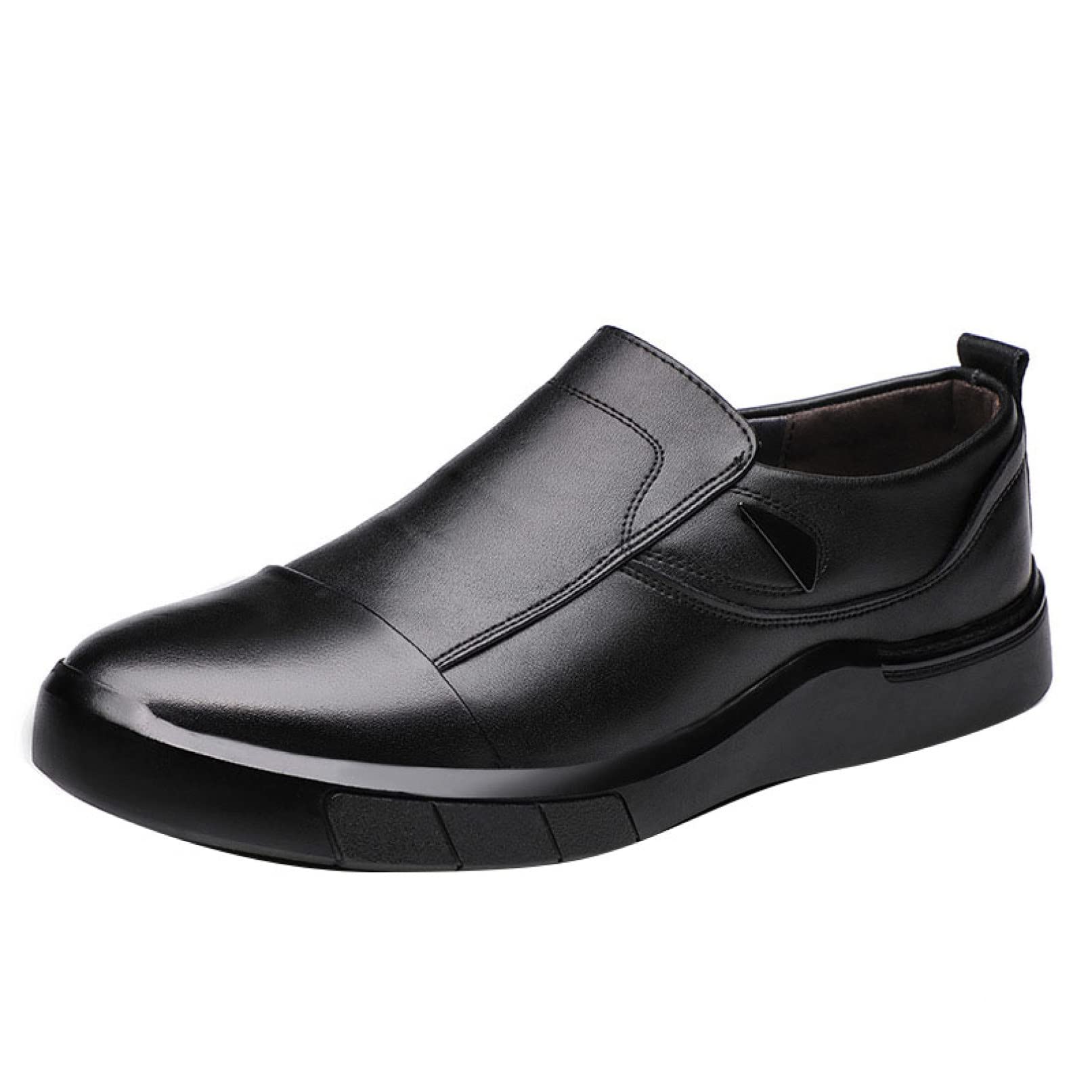HOXEKLE Men's Casual Loafers Slip-On Dress Shoes with Zipper - Comfortable Office & Party Shoes for Men | Perfect for Business, Work, and Formal Events