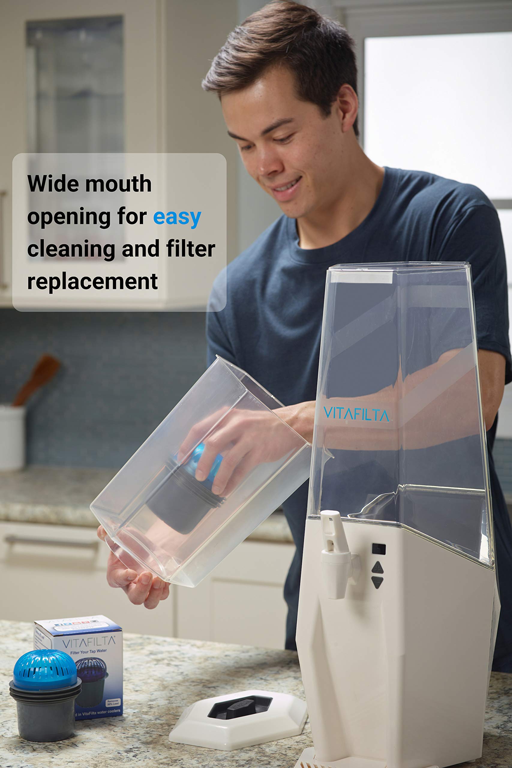 OEM Replacement Carbon Water Filter Cartridge with Ion Exchange Resin - Premium Filtration for Refrigerators, Under Sink & Countertop Systems - Clean & Safe Drinking Water Solution