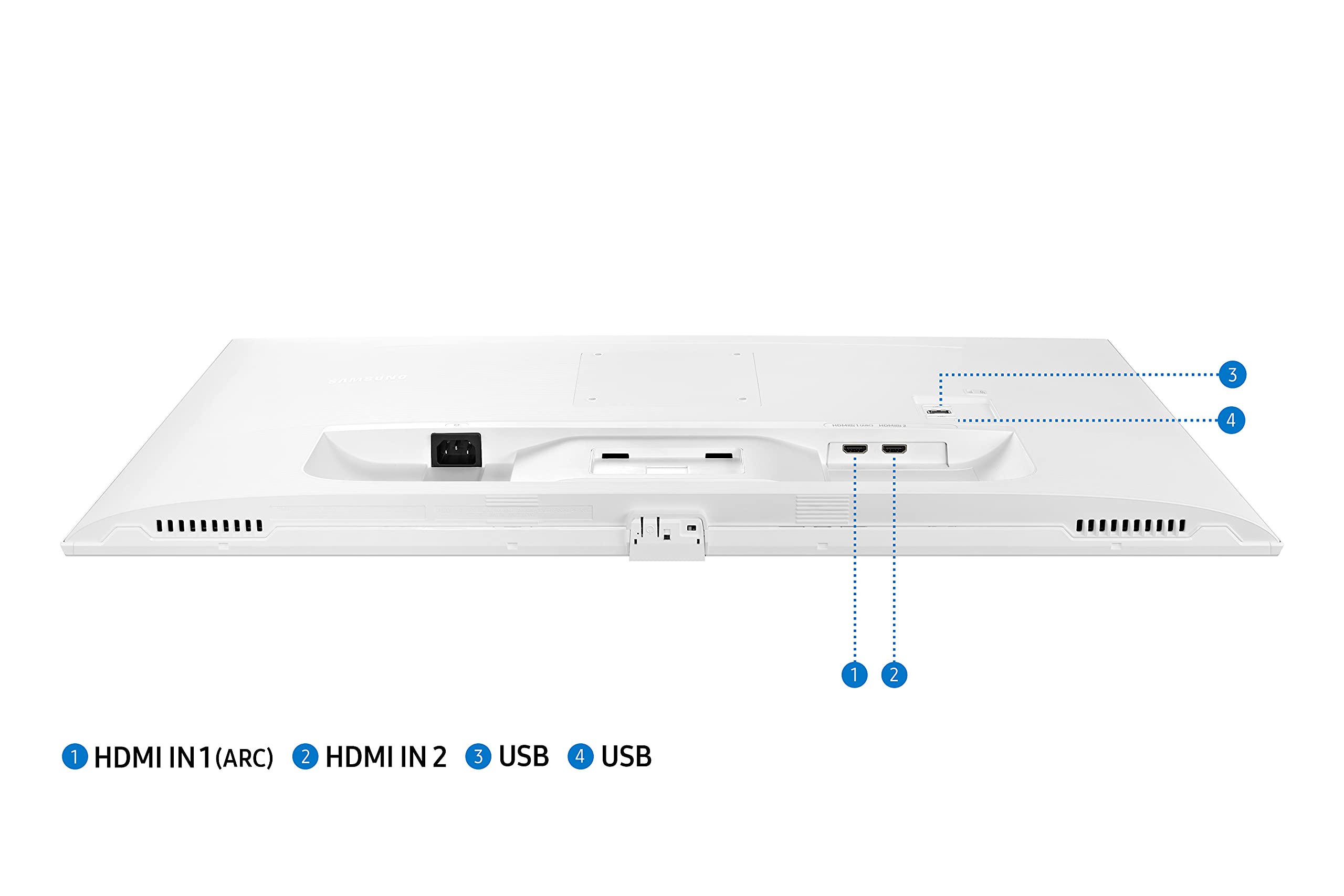 SAMSUNG 27-Inch FHD Smart Monitor with Streaming TV - LS27AM501NNXZA (2021 Model) for Home Office, Gaming & Entertainment