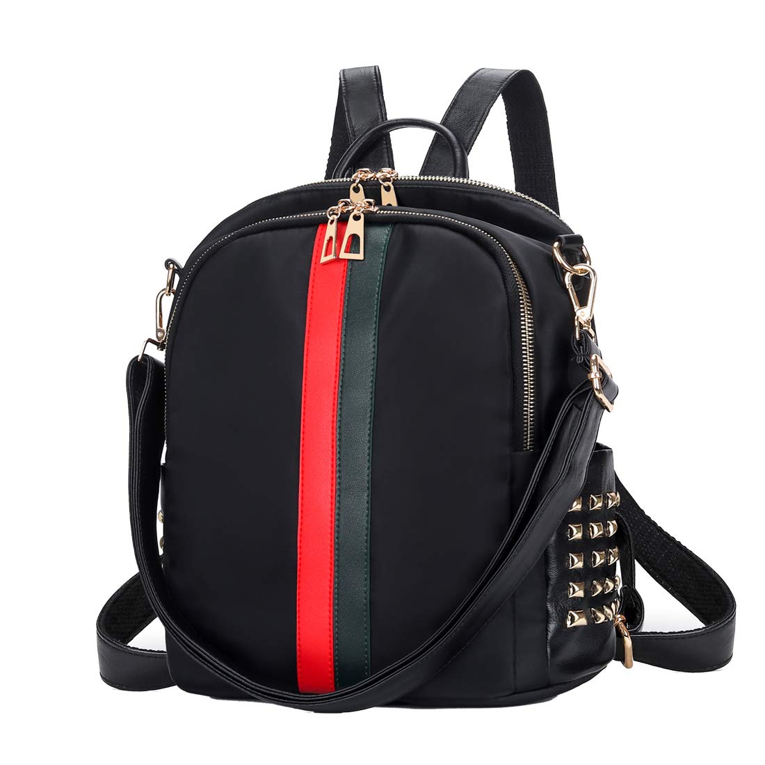 Stylish Nylon Mini Backpack Purse for Women - Cute Crossbody Daypack with Zipper Closure, Fashionable Shoulder Bag & Tote - Perfect for Travel, School, Work & Everyday Use