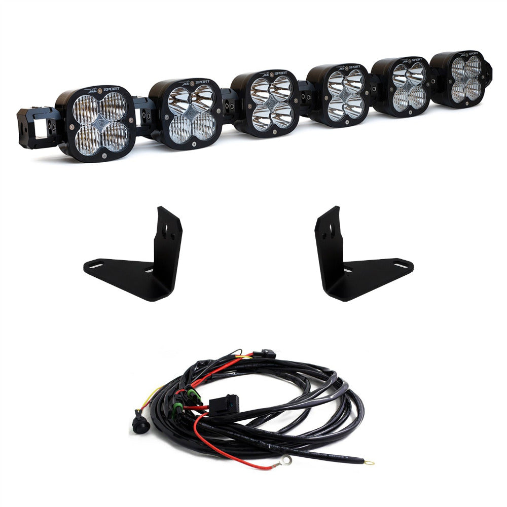 2021-2024 Ford Bronco Baja Designs 6 XL Linkable LED Light Kit - Off-Road Lighting for Adventure & Night Driving