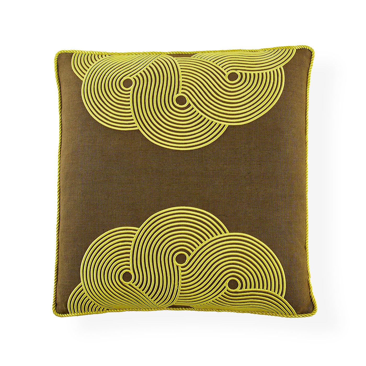 Pompidou Avocado Half Circle Pillow - Soft & Comfortable Couch Cushion for Living Room, Bedroom Decor - Perfect for Relaxing, Reading & Home Decor