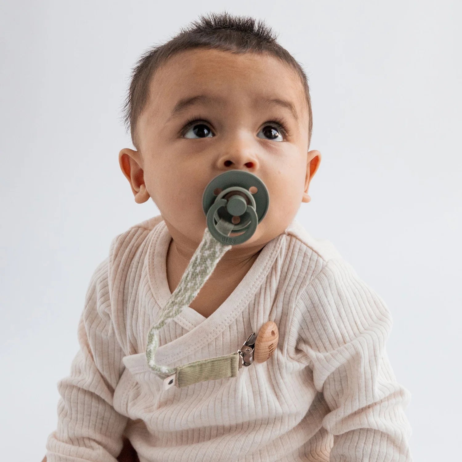 BIBS Original Natural Rubber Latex Pacifiers - Anatomical Nipple, BPA-Free Baby Soothers (2-Pack) for Newborns & Infants - Perfect for Daycare, Travel & Bedtime Comfort