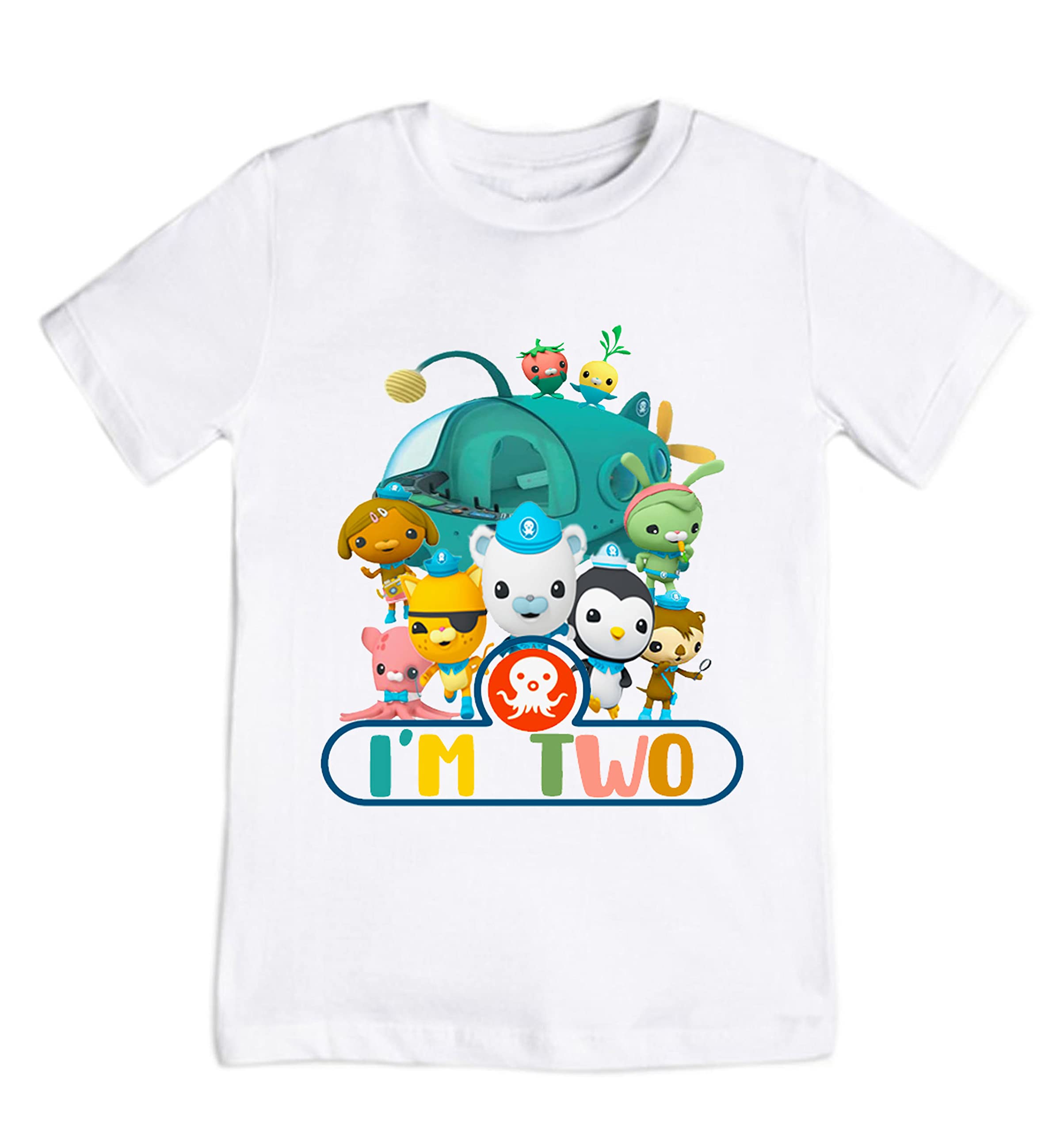 Octopus 2nd Birthday Shirt for Toddlers - Cute Octo Themed Outfit for 2 Year Olds - Perfect for Birthday Parties & Celebrations (4T)