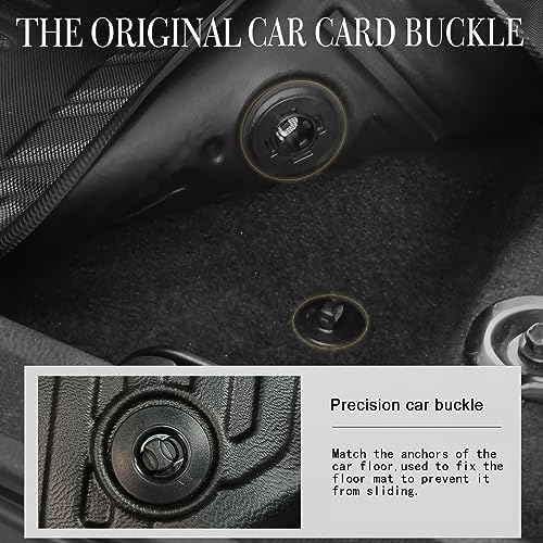 Custom Fit TPE All-Weather Floor Mats for 2019-2025 Mazda 3 (1st & 2nd Row) - Heavy Duty Protection Car Floor Liners - Perfect for Daily Commute, Road Trips & Winter Driving