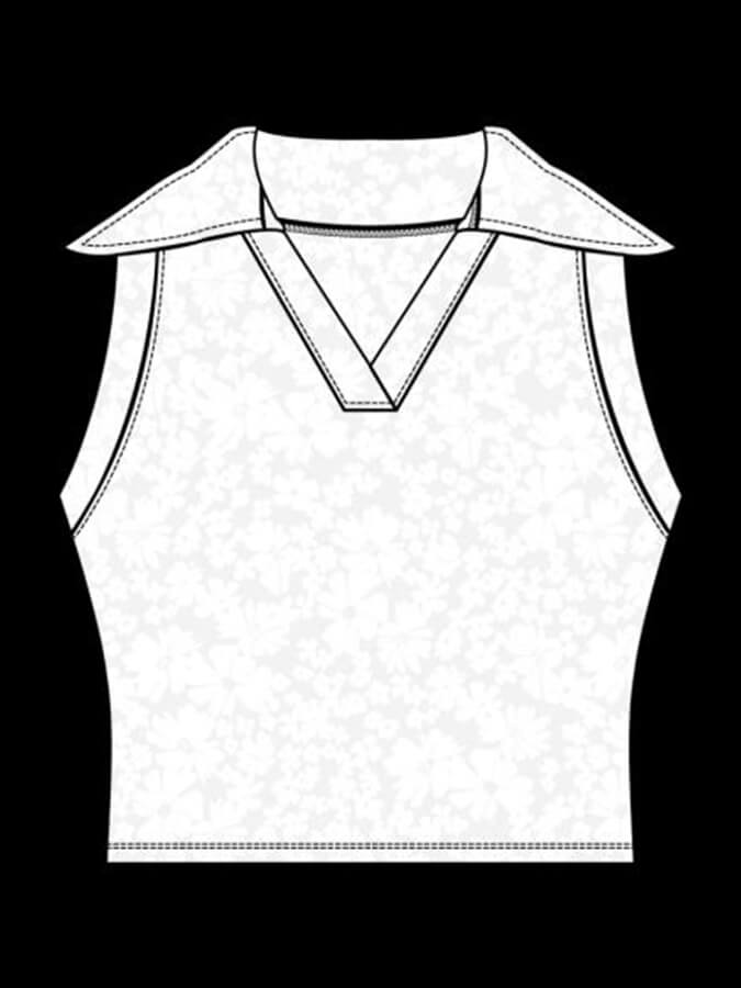 Tavi Polo Women's Floral Tank Top - Breathable Summer Sleeveless Blouse for Casual Wear, Gym & Outdoor Activities