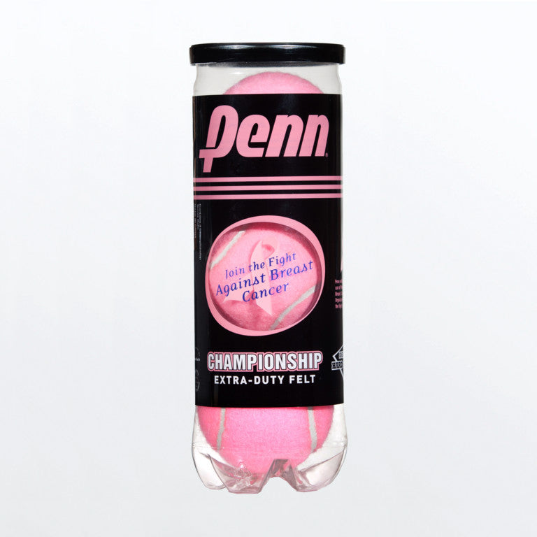 Penn Championship Extra Duty Tennis Balls - 3 Pack | High-Visibility Pink | Professional Grade for Competitive Play & Training | Ideal for Hard Courts & Outdoor Use