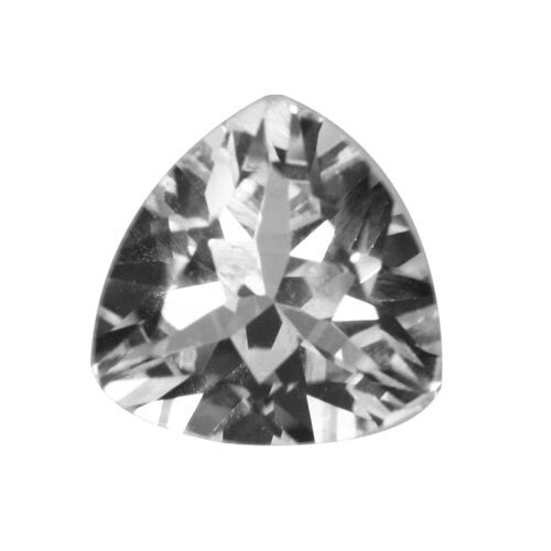 Wholesale 3-4mm Natural White Clear Sapphire Trillion Cut VVS Loose Stones - September Birthstone, Diamond Alternative for Jewelry Making & Engagement Rings