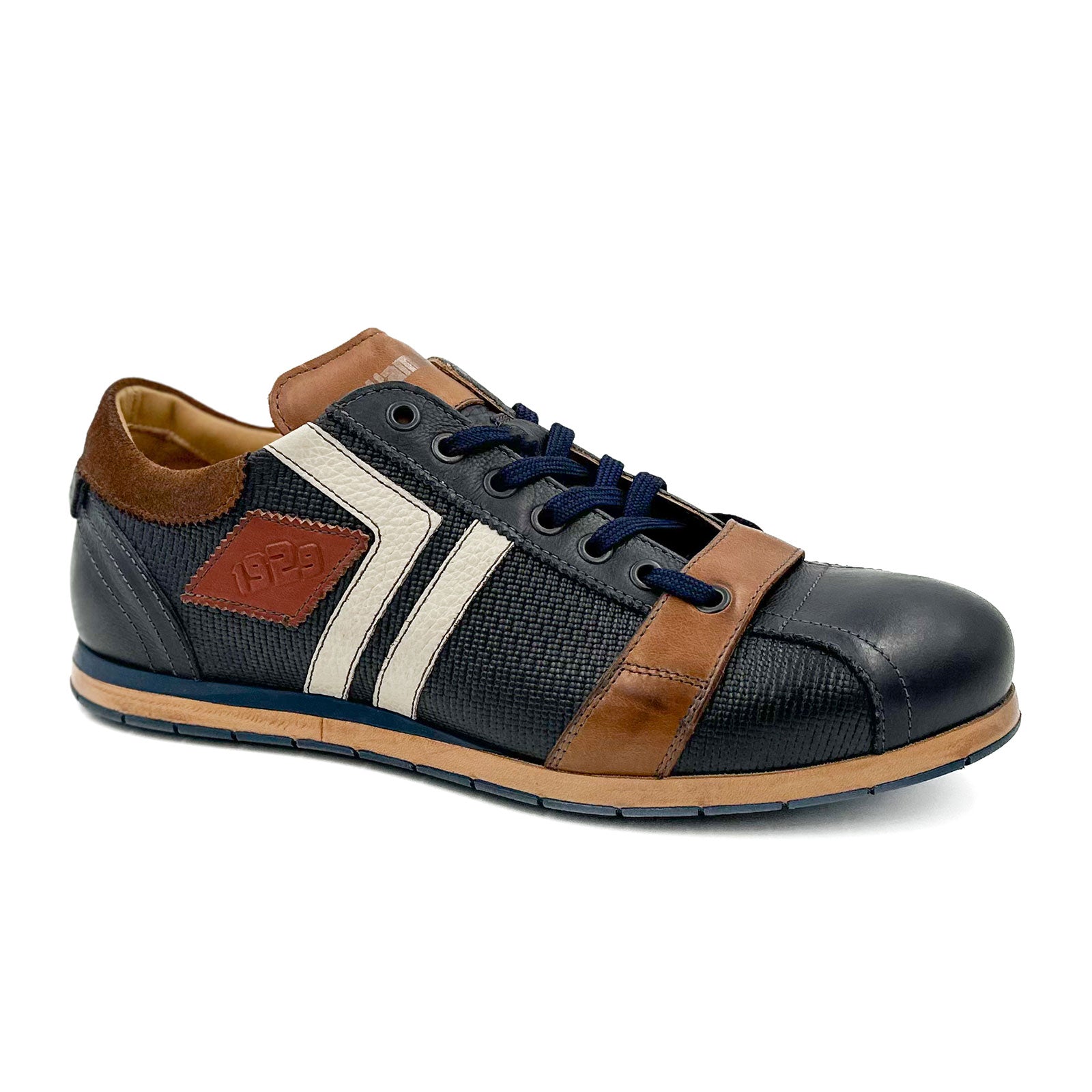 Kamo Gutsu TIFO 030 Low Top Sneakers for Men - Blue Casual Shoes | Perfect for Walking, Running & Everyday Wear