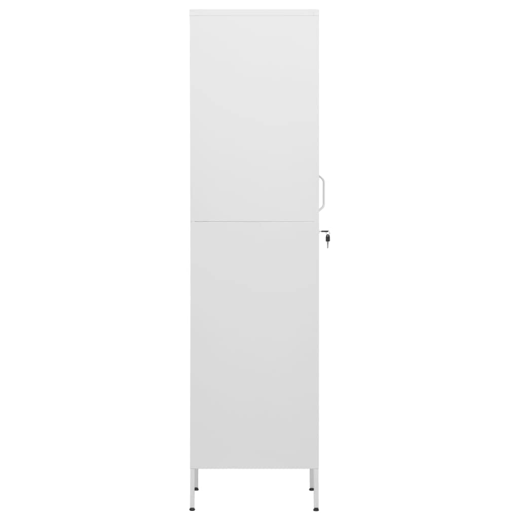 White Steel Freestanding Storage Cabinet - 13.8
