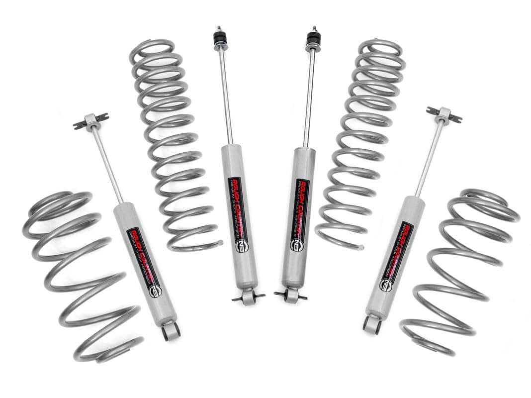 2.5 Inch Lift Kit for Jeep Wrangler TJ (1997-2006) & Wrangler Unlimited (2004-2006) | 4 Cylinder N3 Suspension System | Off-Road Upgrade for Enhanced Performance & Ground Clearance | Perfect for Trail Riding & Rock Crawling