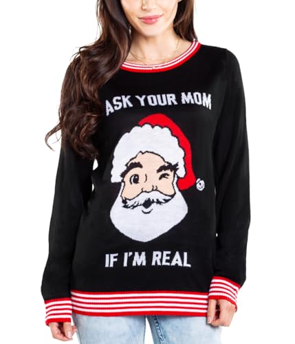Santa Ask Your Mom (Black) Style a