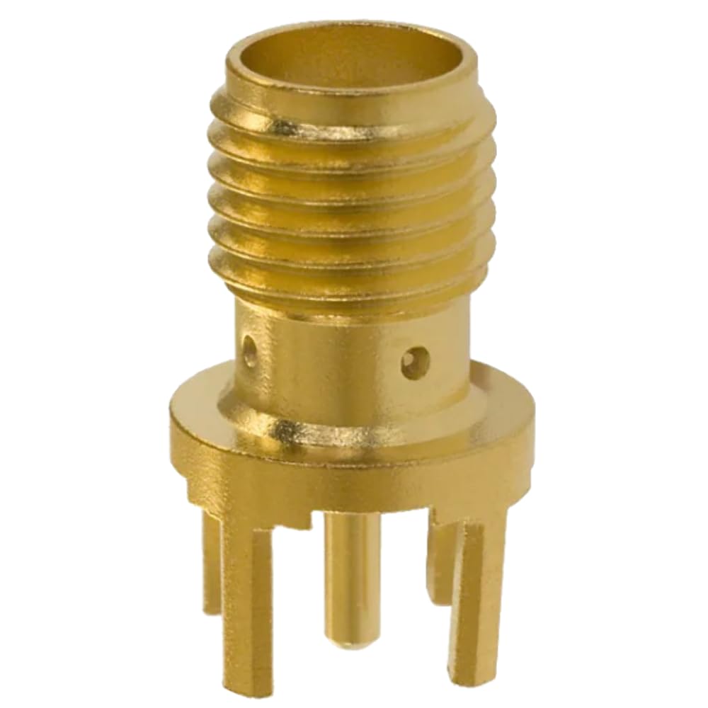 142-0701-201 SMA Jack 50 Ohm PCB Connector - RoHS Compliant RF Coaxial Connector for Wireless Communication, Networking & PCB Prototyping