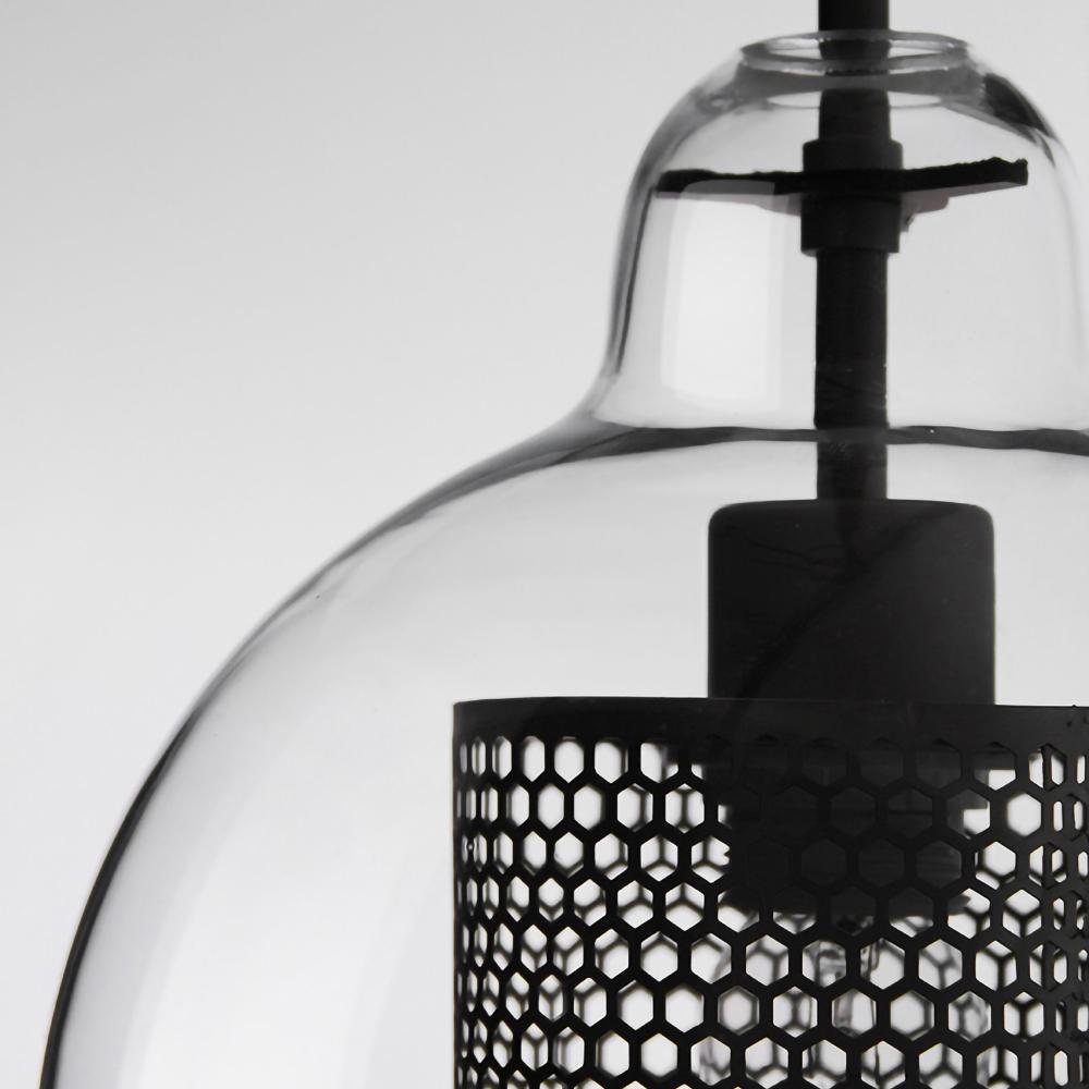 Chiswick Glass Pendant Light - Modern Hanging Ceiling Lamp for Kitchen Island, Dining Room & Bedroom Lighting