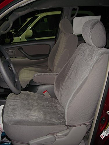 Premium Durafit Seat Covers - Gray Twill Fabric for 2003-2009 Toyota 4Runner | Exact Fit Front Bucket Seat Protection | All-Weather Car Interior Upgrade | Perfect for Off-Roading, Daily Commute & Family Road Trips