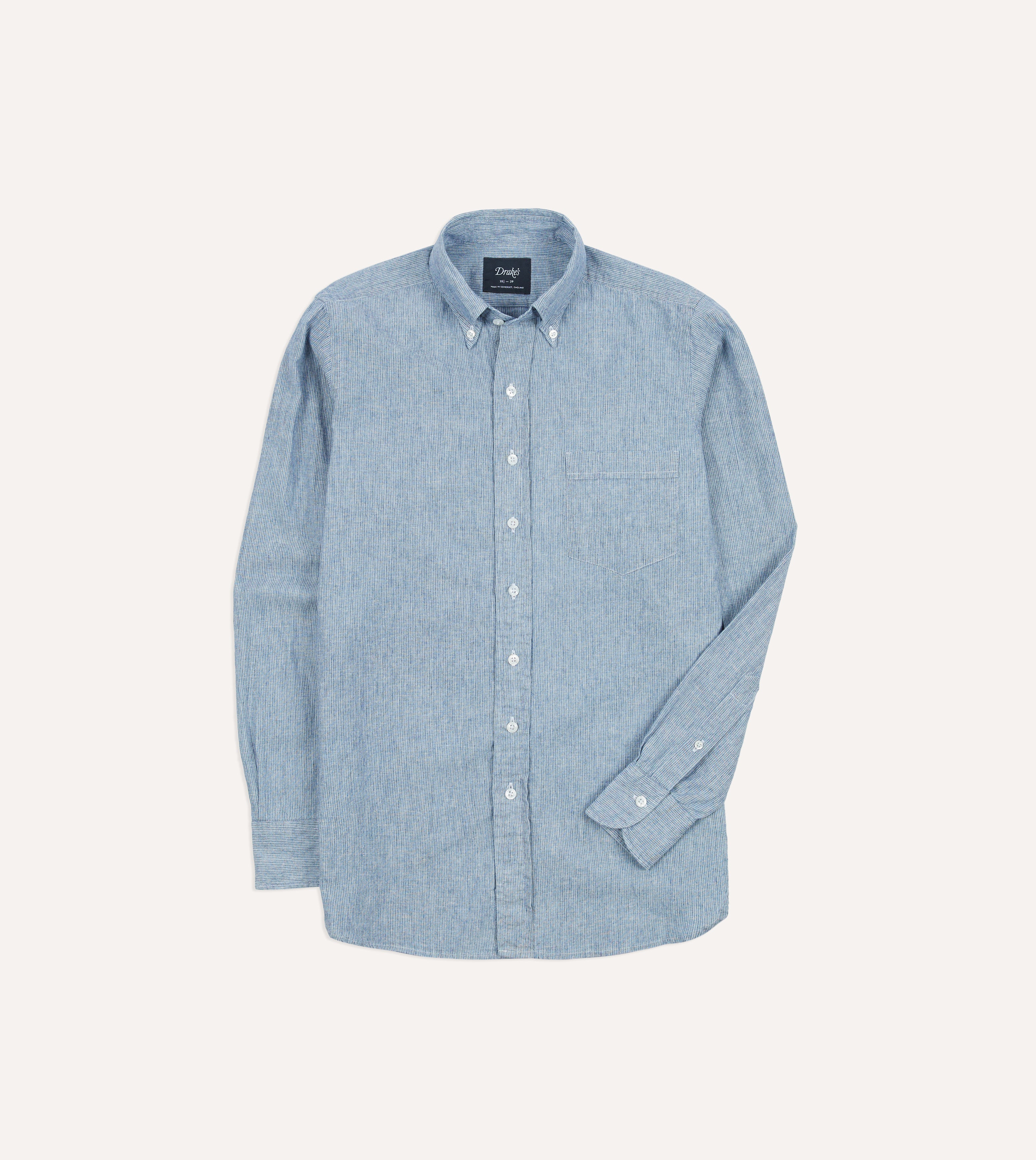 Stylish Striped Denim Cotton Button Down Shirt for Men & Women | Casual & Office Wear | Perfect for Everyday Outfits, Date Nights & Business Casual Looks